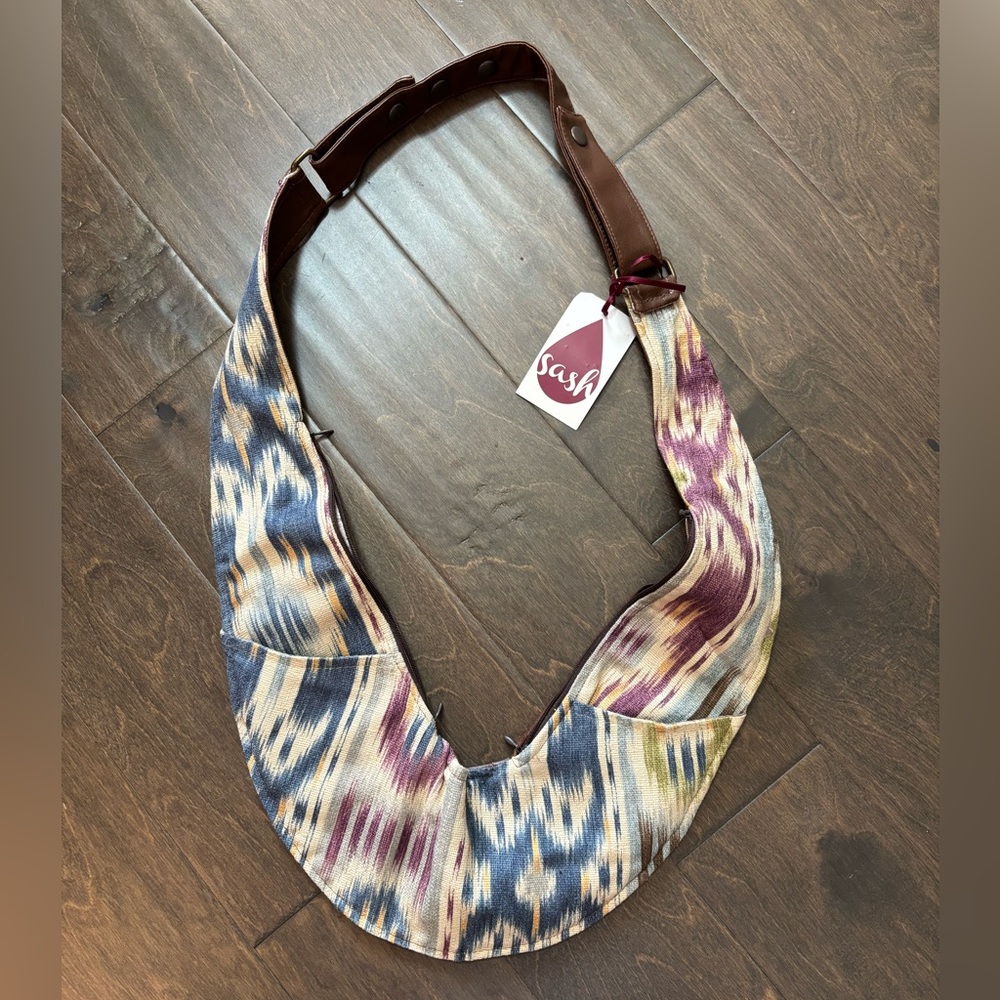 New Sash Multicolor Reversible Crossbody Bag